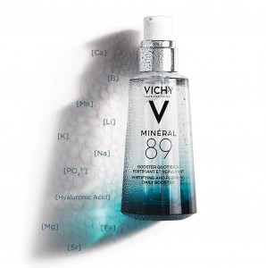VICHY_MINERAL 89 - Fortifying and Plumping Daily Booster - NM - Packshot with symbols mineraux (1)